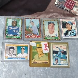 Vintage Baseball Card Collection - Assorted Colors